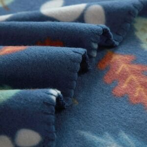 Mainstays Paw Print Fleece Throw Blanket Soft Cozy Pet‎ Theme